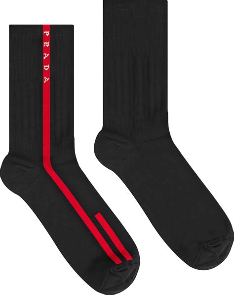 prada knee high stockings|Prada line rossa socks.